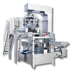 Máquina de envasado con pesadora multicabezal de 14 cabezales para llenado de granos en bolsas preformadas de fondo plano, apta para alimentos secos para mascotas, pescado y gatos - Product Image 5