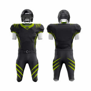 Ensemble d'uniformes de football américain en gros, maillot et pantalon personnalisés pour équipe, manches courtes, impression par sublimation, OEM ODM, vêtements de sport - Product Image 1