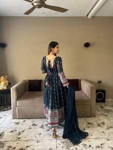 2023 dernières robes de pelouse pakistanaises Salwar Kameez Style indien et pakistanais femmes Shalwar Kameez - Product Image 4