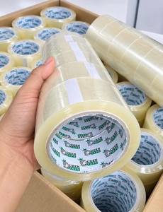 Ruban adhésif d'emballage industriel transparent BOPP de haute qualité, étanche, à base d'acrylique, sensible à la pression, pour scellage de cartons, vente en gros en rouleau - Product Image 2