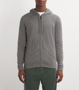 Men's Full Zip Hoodie Knit Sweatshirt Long Sleeve Casual Winter Wear with Drawstring and Pockets Latest Design - Product Image 3