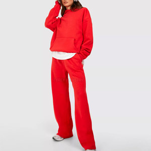 Conjunto de dos piezas de chándal acampanado para mujer, corte holgado, con pantalones acampanados para uso diario y comodidad, precio mayorista 2026 - Product Image 3