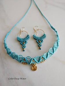 Nuevo Lanzamiento: Collar de Macramé con Cadenas Ajustables de Plata Vintage y Gema de Gota de Agua para Regalo de Boda para Adolescentes - Product Image 3