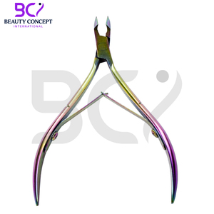 Service OEM 2026, Pince à cuticules en acier inoxydable, ouverture large, couleur arc-en-ciel, logo personnalisé, prix de gros, modèle le plus récent - Product Image 2