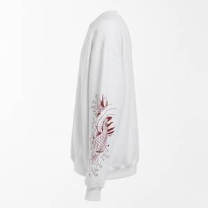 เสื้อสเวตเชิ้ตผู้หญิงสีขาวแบบสบายๆ สกรีนโลโก้ตามสั่ง ขายส่ง เสื้อกันหนาวฤดูหนาว สไตล์ไฮสตรีท ระบายอากาศได้ดี เสื้อสเวตเชิ้ตผู้หญิงสำหรับใส่เป็นเสื้อนอก - Product Image 3