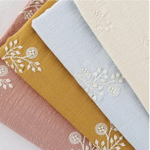Precio bajo Alta calidad Lujoso Diseño moderno 100% Algodón orgánico Gran oferta Conjunto de Mantel multicolor Técnica tejida floral - Product Image 3