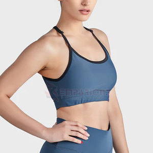 Soutien-gorge de sport pour femme de qualité supérieure, à maintien élevé, en matériau respirant Spandex/Polyester, options personnalisables pour l'entraînement en salle de sport - Product Image 4