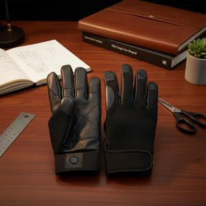 Guantes Ligeros para Rappel y Escalada, Guantes de Cuero de Alta Calidad con Refuerzo en la Palma, Resistentes al Calor, Protección para las Manos - Product Image 2