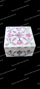 Boîte à bijoux en marbre faite à la main avec un design élégant pour les cadeaux et la boîte de rangement de bijoux à vendre - Product Image 2