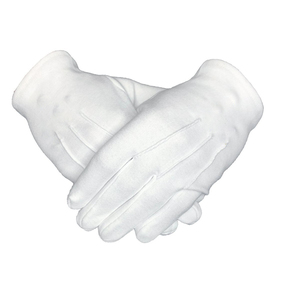 ถุงมือปักลายสีขาวสำหรับงานพิธีการ ทำความสะอาด งานรักษาความปลอดภัย  แบบสวม  สำหรับผู้หญิงและผู้ชาย  พร้อมโลโก้สั่งทำ - Product Image 4