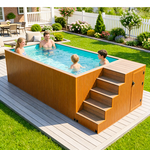 Small Large Custom Capacity Ground Swimming Pool Fiberglass Family Garden Outdoor Crack Resistant UV Resistant - Product Image 4