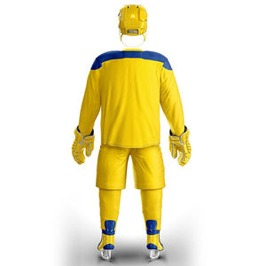 Nouveaux ensembles d'uniformes de hockey sur glace à impression par transfert de chaleur personnalisés de haute qualité Fabricants professionnels 100% polyester - Product Image 5