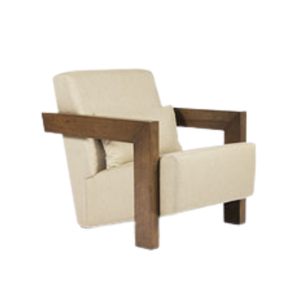 Sofá Individual Moderno de Madera Maciza de Teca con Base Tapizada en Tela, de Alta Calidad para Uso Comercial, Tamaño y Color Personalizables, Directo de Fábrica - Product Image 1