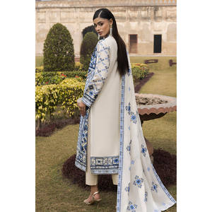 ชุดสูทผ้าลอนปักลายสำหรับผู้หญิง 3 ชิ้น พร้อมขอบลาย CL-52450 - Product Image 5