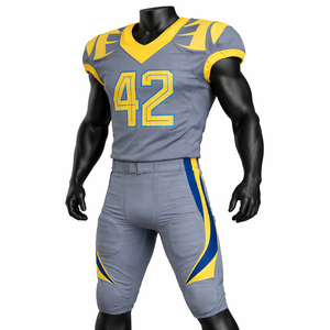 Conjunto de Uniforme de Fútbol Americano Personalizado al por Mayor, Pantalones de Jersey Transpirables de Malla, Ropa Deportiva para Equipos, OEM a Granel - Product Image 3