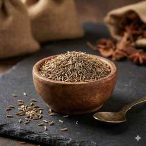 Graines de cumin biologiques cultivées à l'état sauvage, extrait d'herbes Jeera, forme cristalline, emballées sous vide, qualité alimentaire - Product Image 1