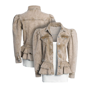 Chaqueta Vaquera de Mezclilla de Estilo Vintage en Oferta, Color Personalizado para Mujer, Chaqueta Corta de Mezclilla, Nueva Colección de Otoño, Ecológica y Transpirable - Product Image 6