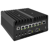 Komputer Industri BKHD DDR5 H15 6L Ultra 7 155H 165H Ultra 9 185H SFP 10G Perangkat Jaringan Keamanan Siber Mini Server MINI PC