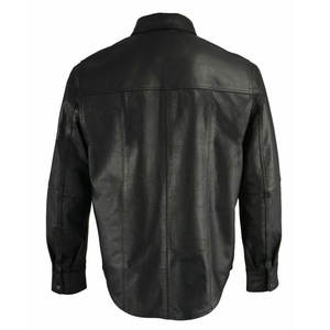Customized Color Available Different Sizes <b>Men</b> Leather <b>Shirt</b> Wholesale Design Reasonable Price <b>Men</b> Leather <b>Shirt</b> - Product Image 6