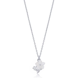 Collier Pendentif Charme Fleur Minimaliste Mignon Collection Bijoux d'Été Faits Main Turcs en Argent Sterling 925 - Product Image 5
