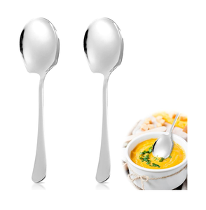 Meilleure vente cuillère de service de mariage en acier fabriqués à la main léger aspect naturel couverts à vendre en vrac quantité - Product Image 5