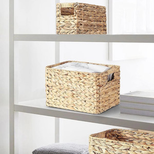 Best Price Set of 3 Natural <b>Water</b> <b>Hyacinth</b> <b>Baskets</b> for Home and Storage Handmade From Vietnam - Product Image 5