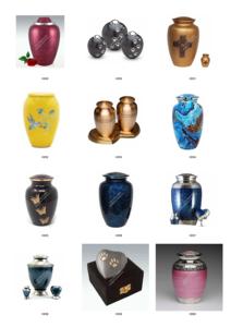 Urne funéraire métallique de style européen et américain pour animaux de compagnie, cercueil, monument, cendres humaines, finition colorée, écologique, personnalisable, durable - Product Image 2