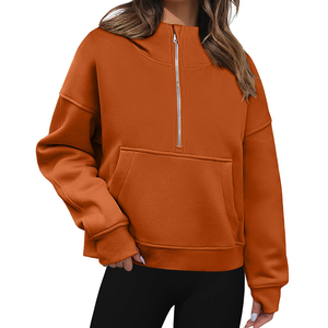 Casual, streetwear,Drop Shoulder, figuras, transpirables, ecológicas, sudaderas con capucha, Knitted Active Wear Cómodo Suave Casual de alta calidad - Product Image 1