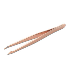 Juego de Pinzas para Cejas de Acero Inoxidable con Punta Inclinada de Alta Calidad Personalizadas con Color a Medida y Aplicador para Extensiones de Pestañas - Product Image 3