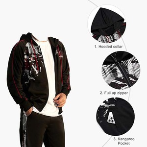 Survêtement coupe-vent léger de haute qualité pour hommes Impression de logo personnalisé À capuche 100% coton Caractéristique de maternité pour une utilisation hivernale - Product Image 4