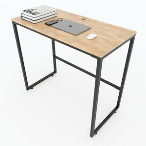 Adjustable Standing <b>Desk</b> & Foldable Mesh Back Chair Set-<b>Simple</b> Design Portable & Wooden - Product Image 2