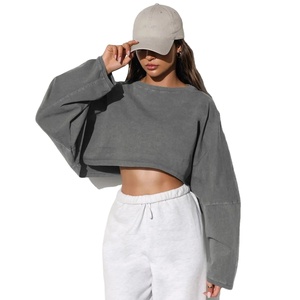 เสื้อฮู้ดสตรีแฟชั่นสไตล์สตรีทสำหรับฤดูใบไม้ร่วงและฤดูหนาว คอกลม แขนยาว ทรงหลวม สวมใส่สบาย เหมาะสำหรับออกกำลังกาย ลำลอง เซ็กซี่ ระบายอากาศได้ดี - Product Image 1