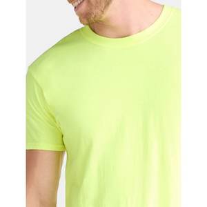 Camiseta de algodón 100% para hombre, camisetas finas de verano suaves informales para Fitness, ropa de casa para hombre, camiseta sólida de manga corta con cuello redondo para hombre - Product Image 4