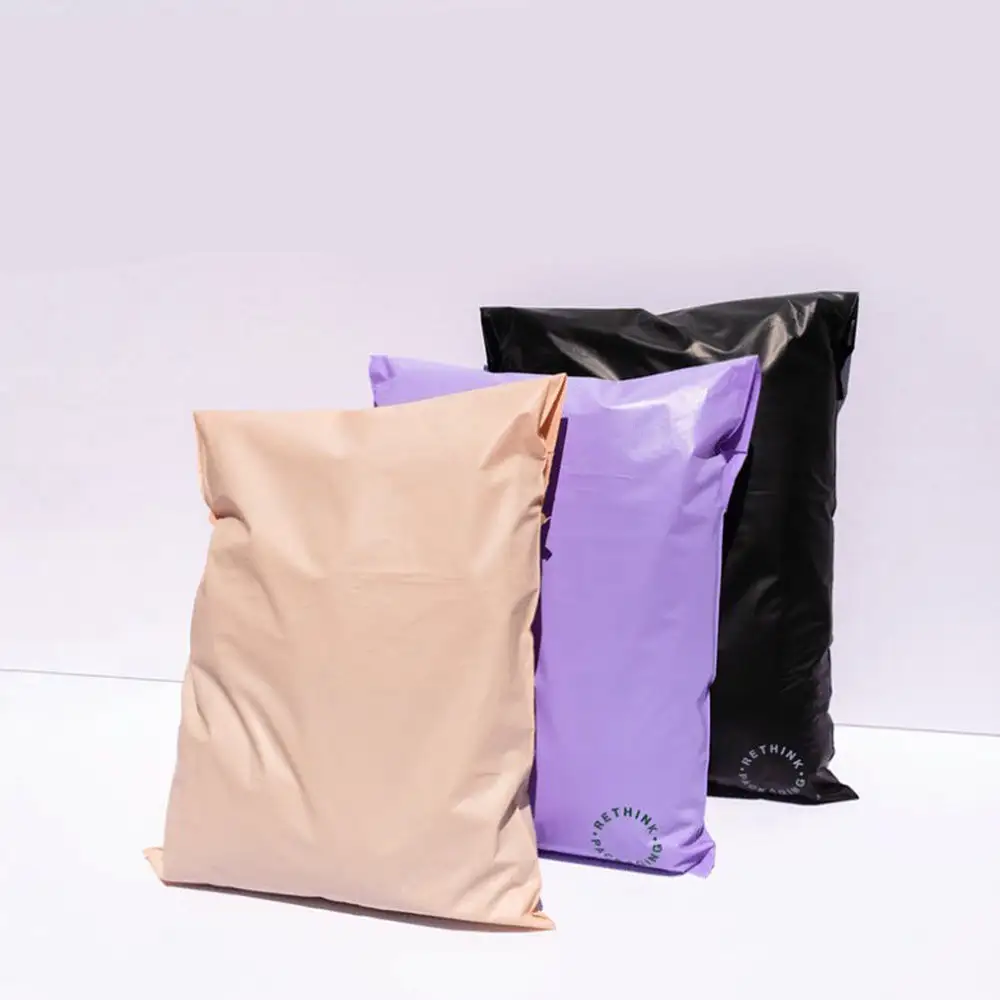 Sacos de plástico baratos para envio, sacos autoadesivos à prova d'água, envelope poli mailer com seu próprio logotipo