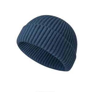 Gorro de punto de invierno, gorro de calavera de mezcla de lana acanalada cálida para hombres y mujeres, gorro de calle de color personalizado para el Norte - Product Image 6