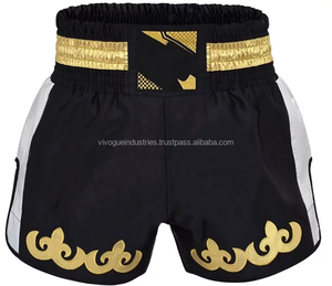 Shorts de grappling MMA en microfibre sur mesure, séchage rapide, respirants, durables, unisexes, coupe ample, vêtements de combat Muay Thai - Product Image 3