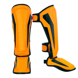 Espinilleras profesionales de diseño personalizado de alta calidad al por mayor Mauy Thai Kickboxing Karate Boxeo Espinilleras - Product Image 1
