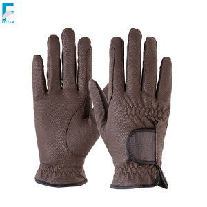 Fizzan International personnalisé unisexe professionnel équestre gants d'équitation en cuir synthétique poignées hiver Anti-Split - Product Image 3