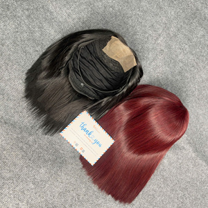 Perruque droite en os Cheveux Os Droite Fermeture en dentelle transparente 2x6 Perruques vietnamiennes Extension de cheveux humains - Product Image 5