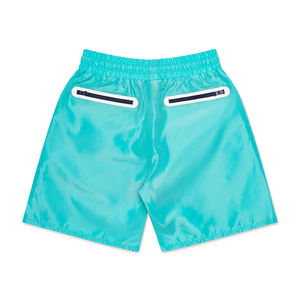 Pantalones cortos de nailon de fabricación paquistaní, pantalones cortos de nailon elásticos de dos bolsillos delanteros de secado rápido con diseño y tamaño personalizados - Product Image 1