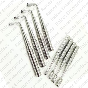 Instrumentos Dentales de Implante, Perforador de Tejido Manual y Raspador de Hueso, Rectos y Curvos, con Certificación CE - Product Image 3