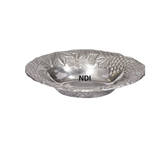 Cuenco de Metal de latón de calidad Superior para servir comida y ensalada, forma personalizada, cuenco de Metal con acabado brillante para catering diario usado - Product Image 1