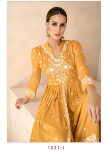 Dernier modèle de salwar kameez en rayonne lourde, imprimé numérique, style pakistanais, robe indienne/pakistanaise, modèle fantaisie FZO4, rayonne Malai - Product Image 4