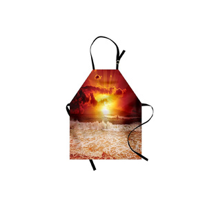 Fourniture en vrac impression personnalisée pur coton lavable sans manches Restaurant cuisine tablier de cuisine - Product Image 3