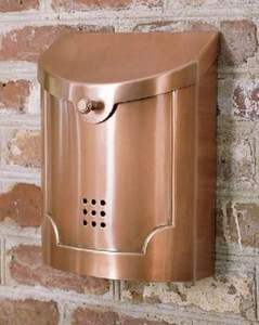 Boîte aux lettres en laiton massif avec finition antique, boîte aux lettres extérieure de luxe en laiton, boîte aux lettres vintage en laiton fabriquée à la main - Product Image 2