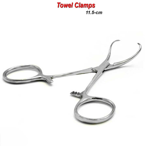 Fórceps de abrazadera de toalla Backhaus, 5,25 pulgadas, acero inoxidable, quirúrgico, Dental, veterinario y uso en laboratorio, fórceps de toalla Backhaus dental - Product Image 3