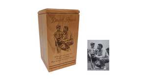 Urna humana de cremación para cenizas Foto grabada Celebración DE LA VIDA Funeral Memorial Mamá Papá Urna de cremación - Product Image 2