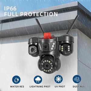 מצלמת כיפה סולארית Honeyguard HSC179 עם חיישן CMOS, ניטור ביתי, שליטה מרחוק דרך טלפון נייד, מצלמה כפולה חיצונית HD, 4G, IP66 - Product Image 5