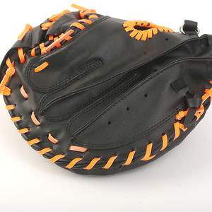 Gants de receveur en cuir véritable de qualité supérieure, logo personnalisé, gants d'équipe, nouvelle qualité supérieure, respirants, gants de baseball en gros - Product Image 1