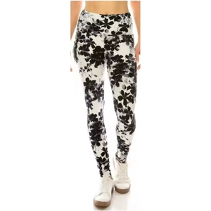 Leggings de Yoga de Cintura Alta con Cordón Ajustable y Logotipo Personalizado, Transpirables, de Spandex/Poliéster para Mujer - Product Image 1
